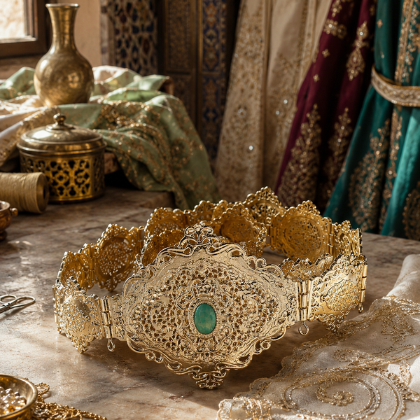 Noura Gold Kaftan Belt