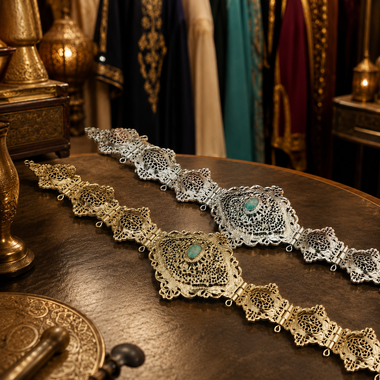 Noura Gold Kaftan Belt