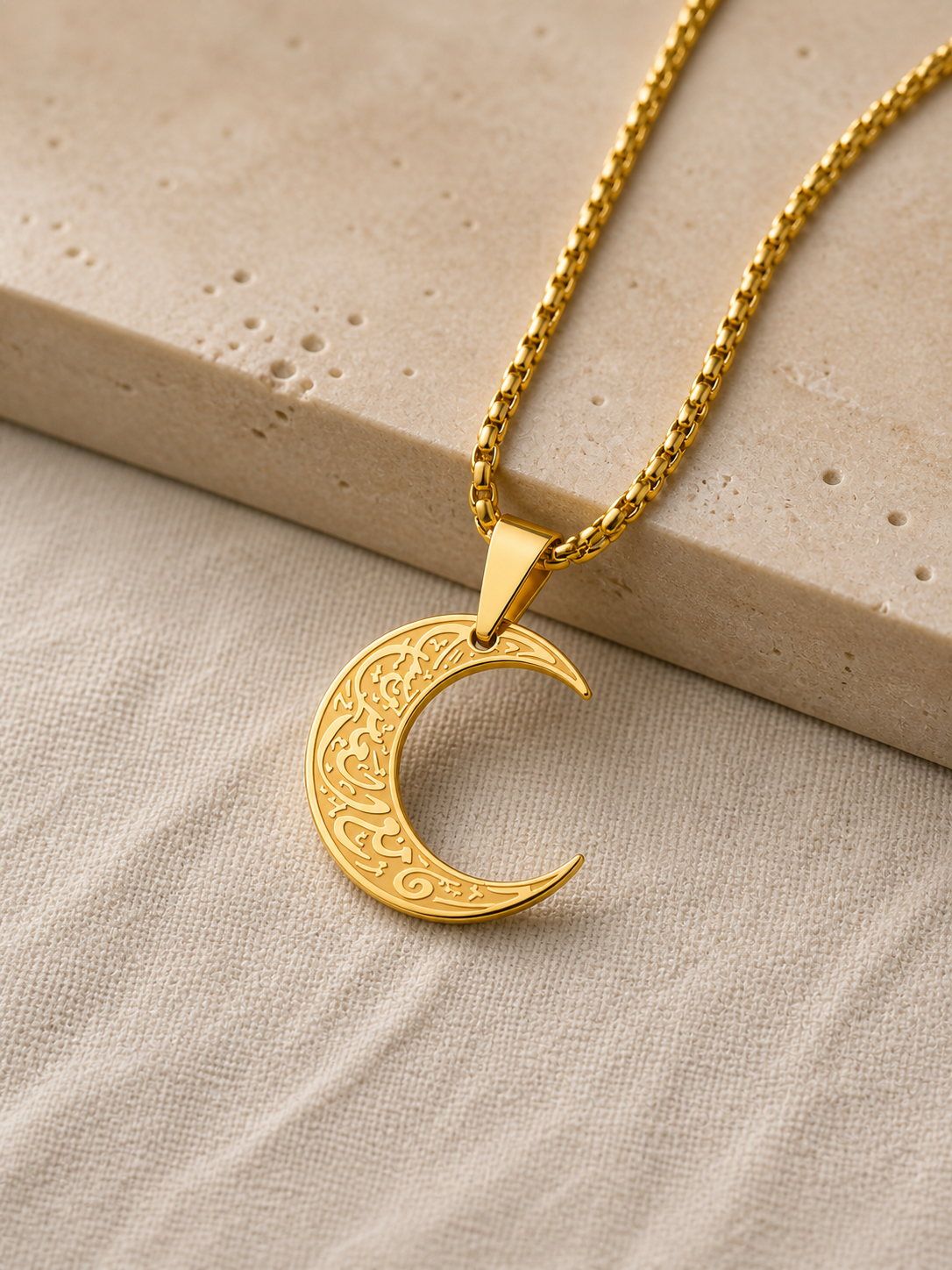 Noura Crescent Moon Pendant
