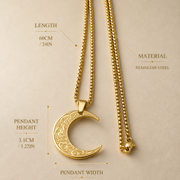 Noura Crescent Moon Pendant
